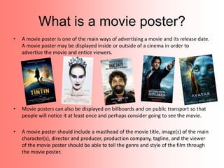 Media c&c movie posters | PPTX