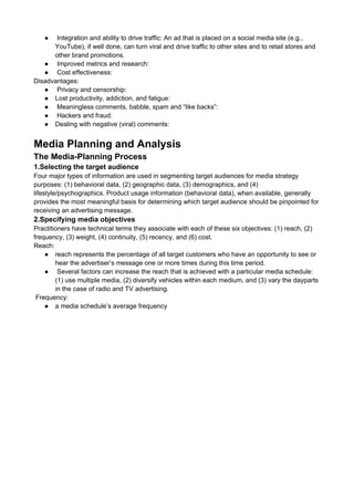 Media choices in integrated marketing communication | DOCX
