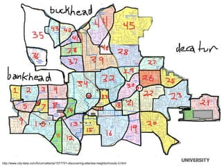 Neighbourhoods
http://www.city-data.com/forum/atlanta/1577701-discovering-atlantas-neighborhoods-3.html
 