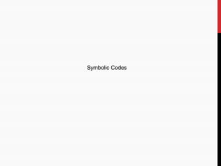 Symbolic Codes
 