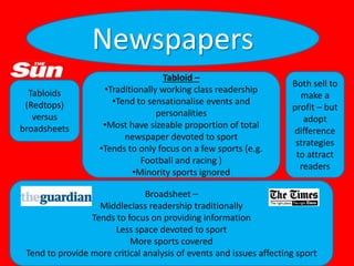 Media comercialisation and sponsorship a2 2014 | PPTX