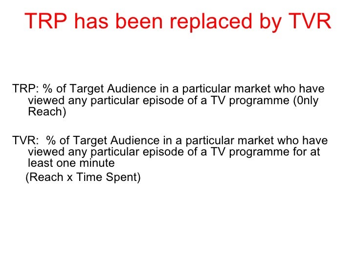 media concepts trp full form