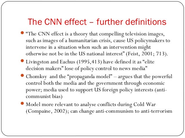 Cnn effect on foreign policy image