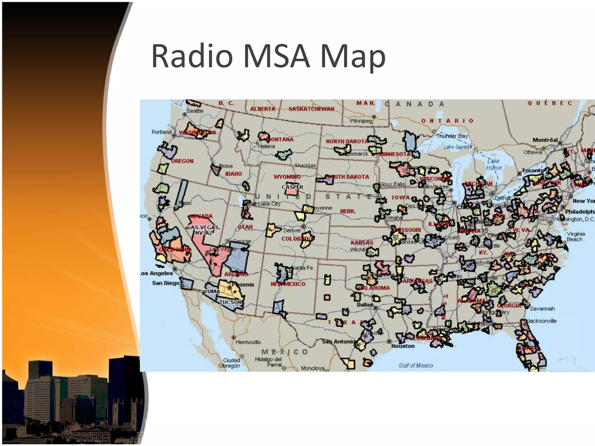 Radio MSA Map
 