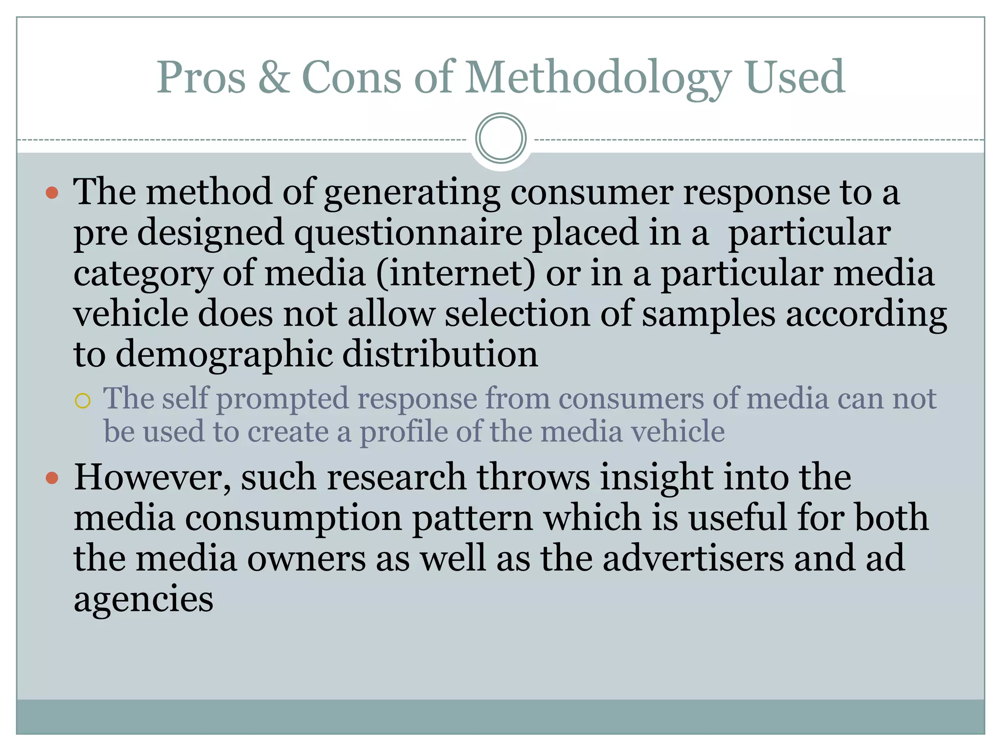 The FindingsThe increasing penetration of internet had led to an increase in the usage of streaming content from the web including music or audio tracks (66%)music videos(59%)ads or movie trailers (57%)TV shows or TV clippings (46%)full length movies or movie clips (42%)video games (32%)The findings show a skew towards media consumption in digital format  