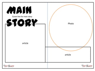 Main
Cover line for main story




story                          Photo




            article



                            article
 