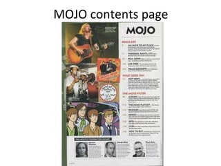 MOJO contents page 