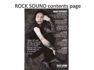 ROCK SOUND contents page 
