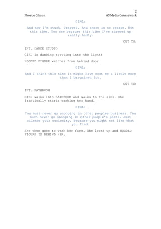 Media coursework script | DOCX
