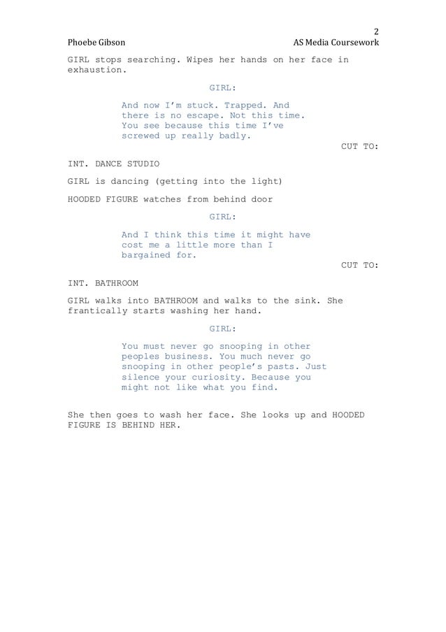 Media coursework script | PDF | Free Download