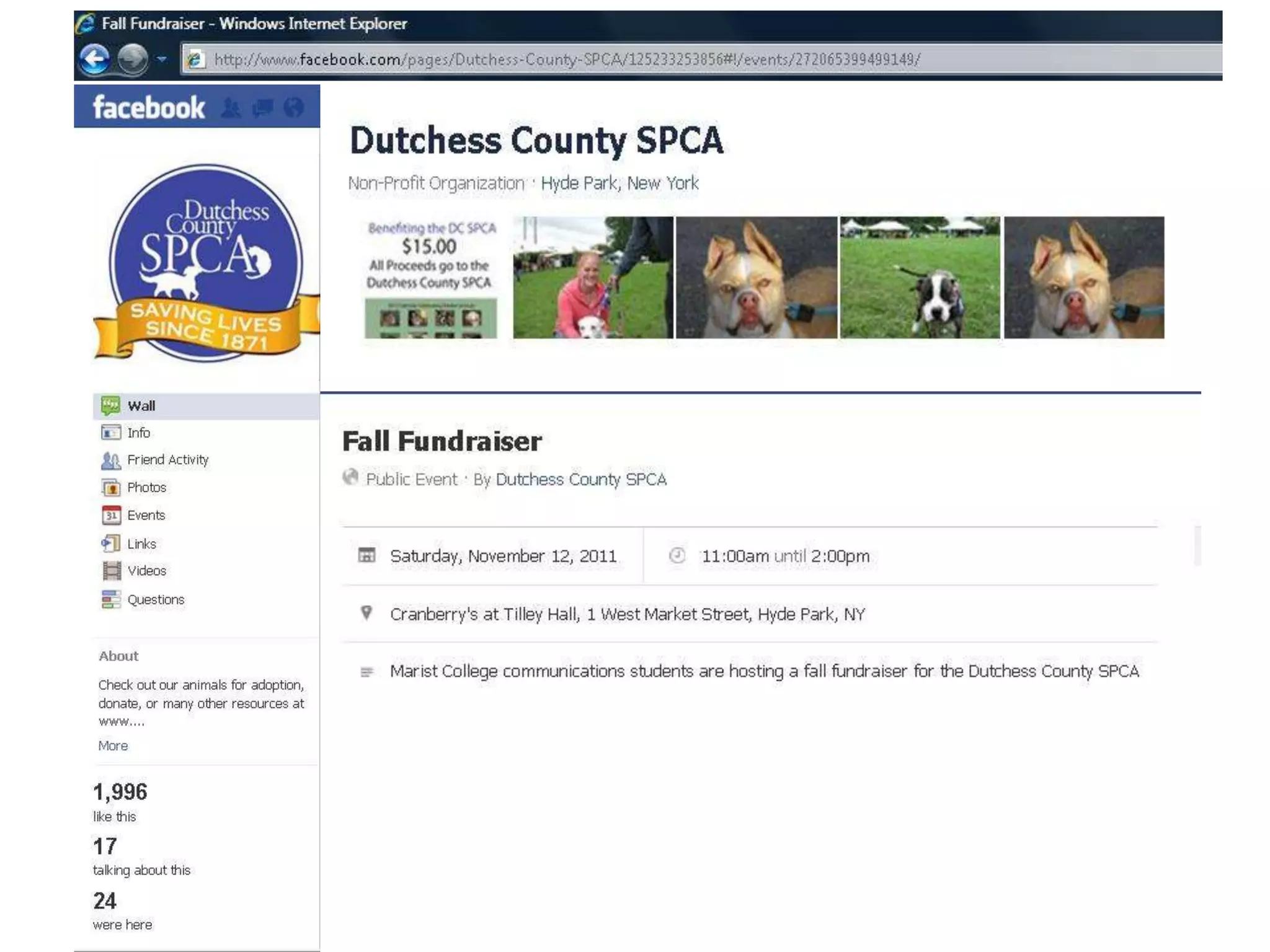 Media Coverage of DCSPCA Fundraiser