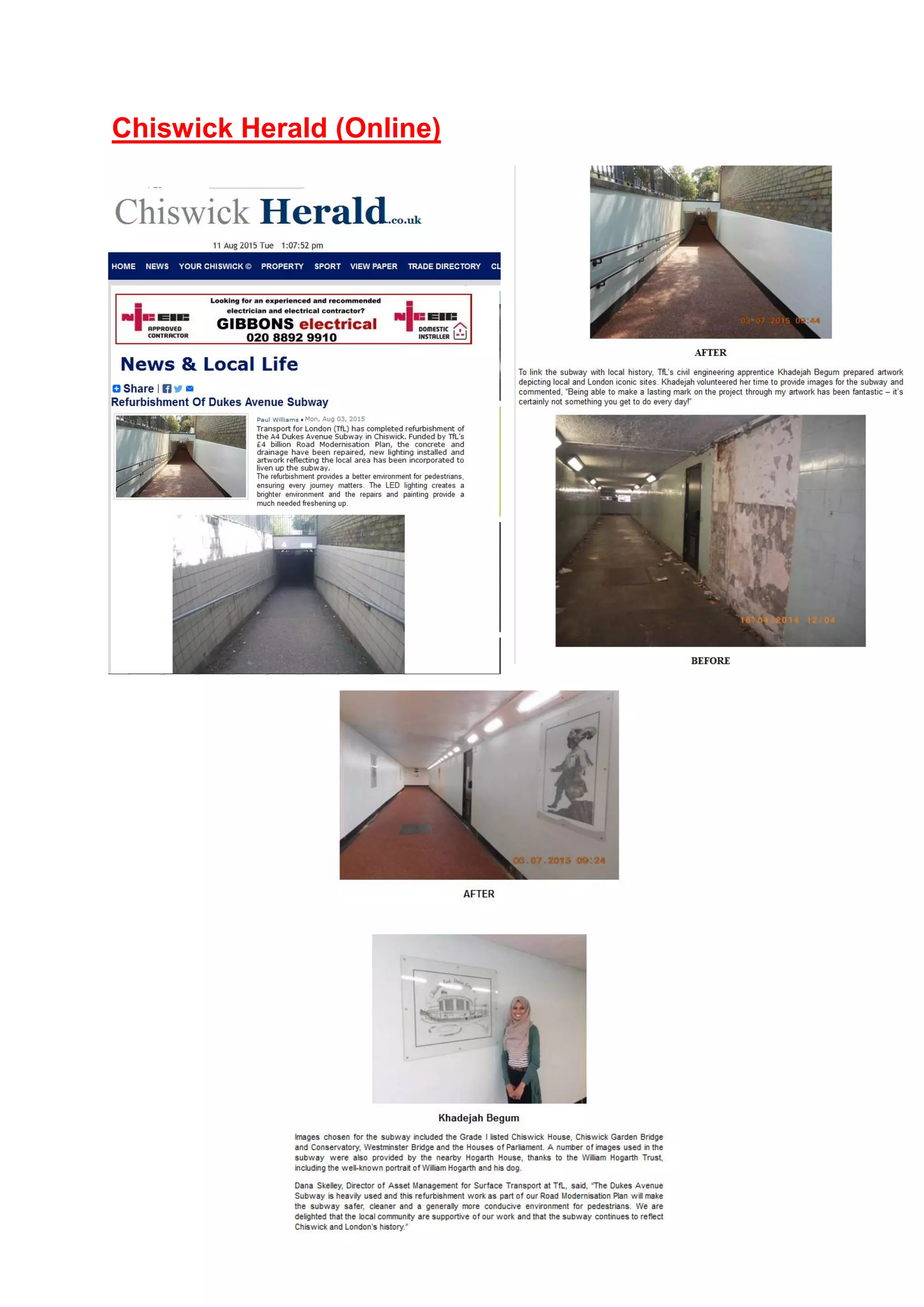 Chiswick Herald (Online)
 