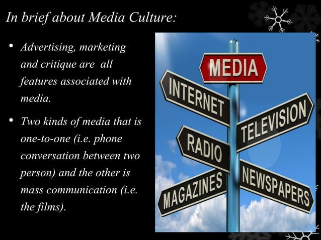 Media culture and cultural studies | PPT