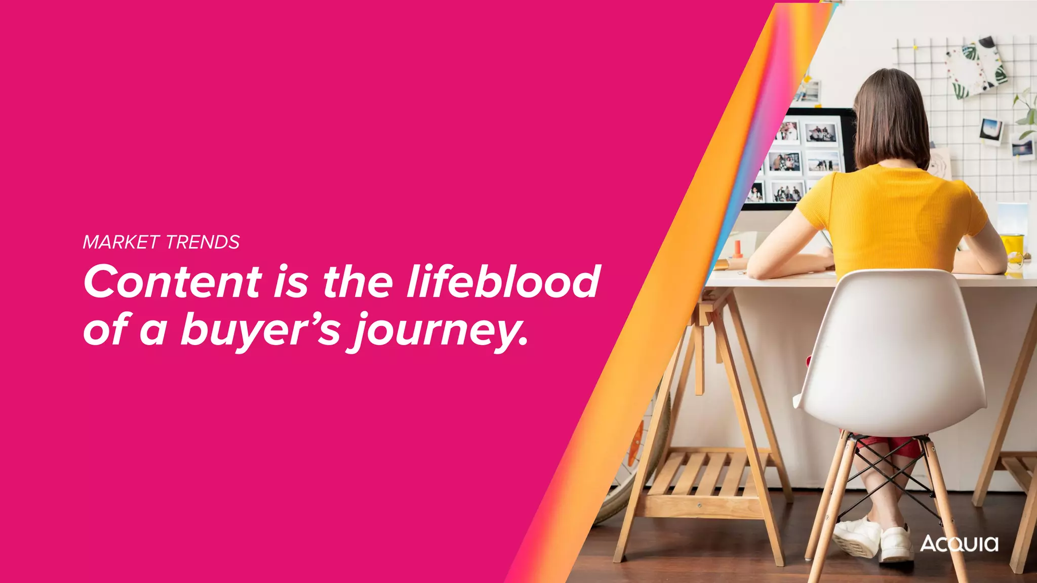 MARKET TRENDS
Content is the lifeblood
of a buyer’s journey.
 