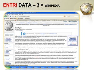 ENTRI DATA – 3 > Wikipedia