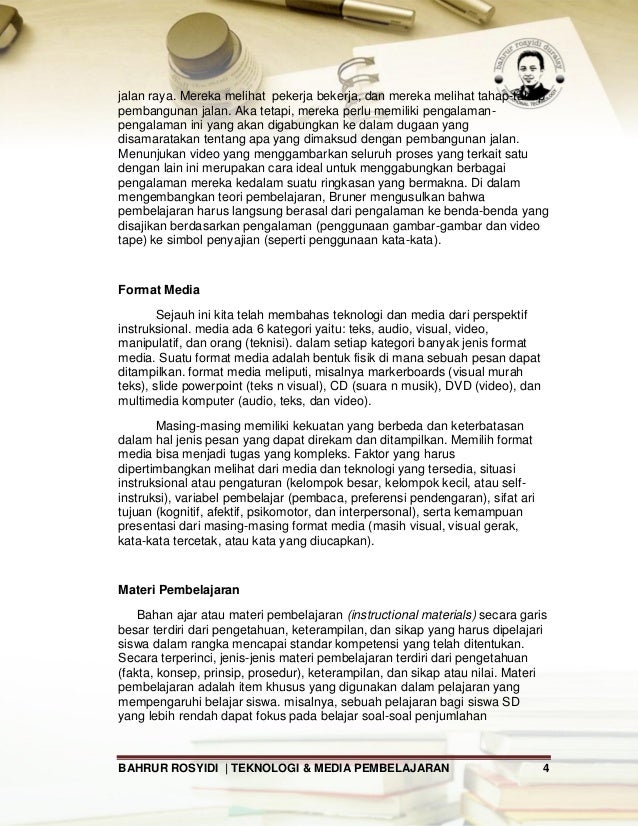 Media dan teknologi pembelajaran