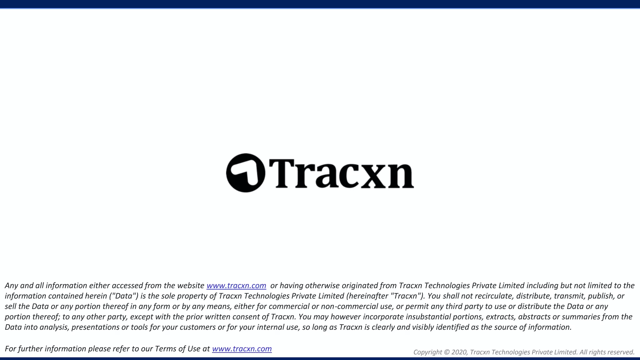 Copyright © 2020, Tracxn Technologies Private Limited. All rights reserved.Media & Entertainment - Top Business Models Report
Any and all information either accessed from the website www.tracxn.com or having otherwise originated from Tracxn Technologies Private Limited including but not limited to the
information contained herein ("Data") is the sole property of Tracxn Technologies Private Limited (hereinafter "Tracxn"). You shall not recirculate, distribute, transmit, publish, or
sell the Data or any portion thereof in any form or by any means, either for commercial or non-commercial use, or permit any third party to use or distribute the Data or any
portion thereof; to any other party, except with the prior written consent of Tracxn. You may however incorporate insubstantial portions, extracts, abstracts or summaries from the
Data into analysis, presentations or tools for your customers or for your internal use, so long as Tracxn is clearly and visibly identified as the source of information.
For further information please refer to our Terms of Use at www.tracxn.com
 