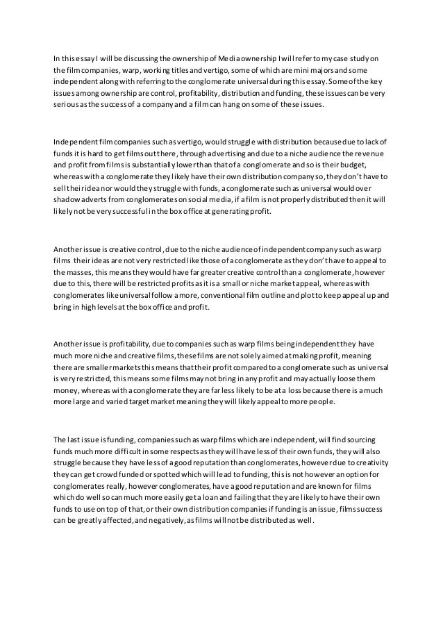Topics for a discursive essay