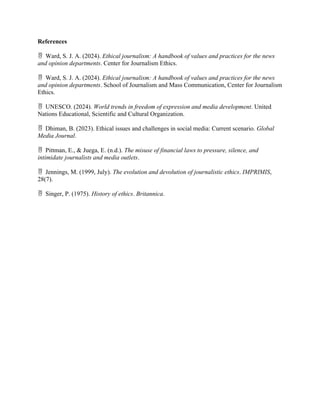 Media Code of Conduct: World Wide Trends 2025 | DOCX