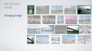 Top 20 Flickr
results:
Hanging bridge
 