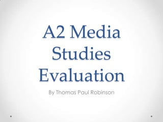 A2 Media Evaluation Full | PPTX