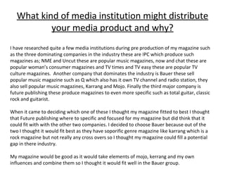 Media evaluation final