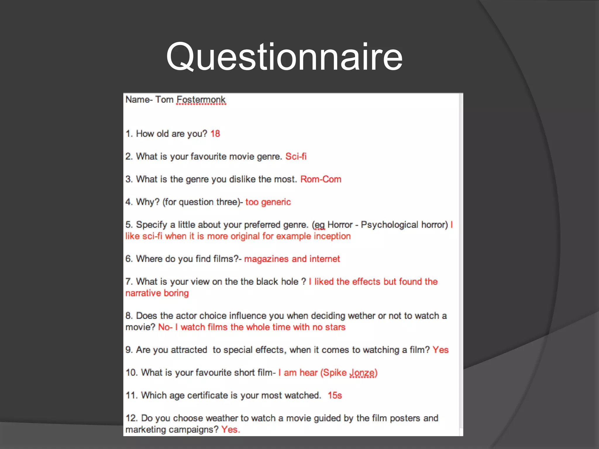 Questionnaire