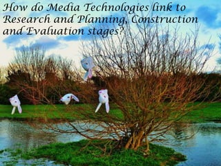 How do Media Technologies link to
Research and Planning, Construction
and Evaluation stages?

 