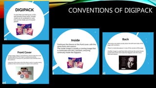 CONVENTIONS OF DIGIPACK
 