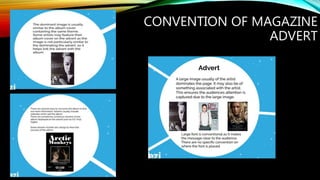 CONVENTION OF MAGAZINE
ADVERT
 