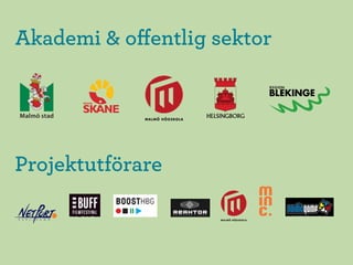 Akademi & oﬀentlig sektor




Projektutförare
 