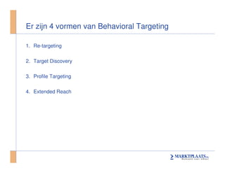 Seminar Mediaflex Behavorial Targeting On Marktplaats
