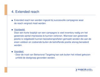 Seminar Mediaflex Behavorial Targeting On Marktplaats