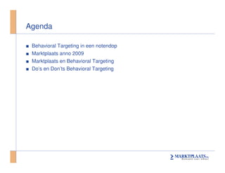 Seminar Mediaflex Behavorial Targeting On Marktplaats