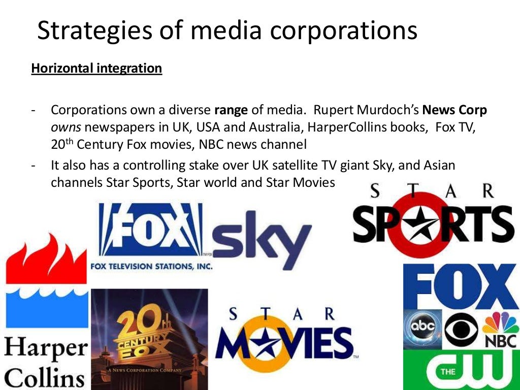 Sociology Of The Mass Media Media Forms Ownership And Control