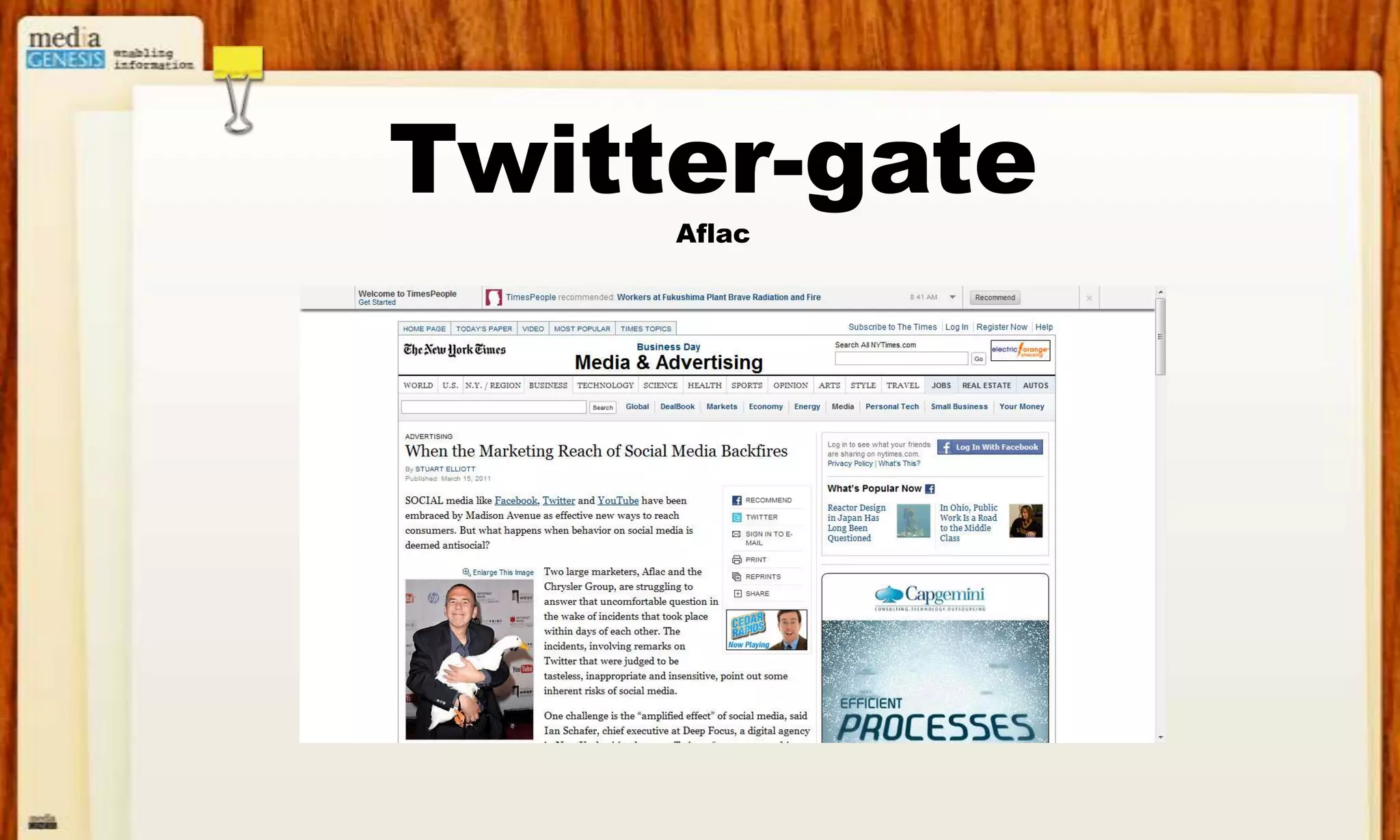 Twitter-gate Aflac