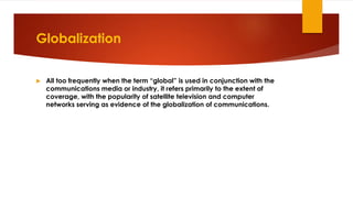 Media globalization through localization | PPTX