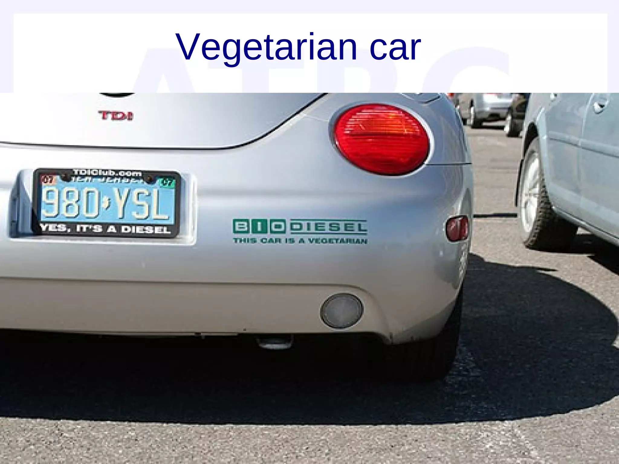 Vegetarian car
 