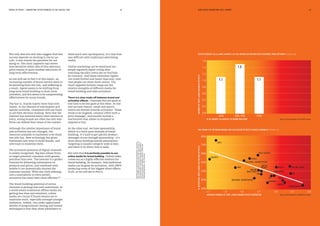 MEDIA IN FOCUS — MARKETING EFFECTIVENESS IN THE DIGITAL ERA DOES MASS MARKETING STILL WORK?42 43
Not only does the new data suggest that best
success depends on sticking to the 60:40
rule, it also reveals the penalties for not
doing so. The chart (opposite top) shows
how deviation either side of this optimum
point results in quite marked reductions in
long-term effectiveness.
As you will see in Part 6 of this report, an
increasing number of brand owners seem to
be deviating from the rule, and suffering as
a result. Spend seems to be shifting from
long-term brand building to short-term
activation, and this seems to be compromising
effectiveness for many brands.
The fact is, brands matter more than ever
online. In the blizzard of information and
options available, consumers still use them
to aid their decision-making. Now that the
internet has removed many other barriers to
entry, strong brands are often the only way
firms can defend their share of the market.
Although the relative importance of brand
and activation has not changed, the
resources available to marketers to do those
two jobs has. New technology has given
businesses new ways to build brands, and
new ways to monetise them.
The activation potential of digital channels
is widely recognised. Big data allows firms
to target potential customers with greater
precision than ever. The internet is a perfect
channel for delivering information on
products and prices, and combined with
mobile it can dramatically shorten the
customer journey. With one-click ordering,
and a smartphone in every pocket,
activation has never been more efficient.29
The brand-building potential of online
channels is perhaps less well understood. In
a world where traditional offline media are
getting less time and attention, online
media are crucial if brand owners are to
maximise reach, especially amongst younger
audiences. Indeed, one under-appreciated
benefit of programmatic buying and related
techniques is that they allow advertisers to
build reach and cap frequency, in a way that
was difficult with traditional advertising
media.
Online marketing can be emotional too –
people regularly report crying after
watching the John Lewis ads on YouTube,
for instance. And these emotional ripples
can travel further and faster than ever, now
that people can share them online. The
chart (opposite bottom) maps out the
relative strengths of different media for
brand building and sales activation.
There is a clear trade-off between brand and
activation effects. Channels that are good at
one tend to be less good at the other. At one
end we have inserts, email and search,
which are skewed towards activation. These
tends to be targeted, rational (often with a
price message), and usually include a
mechanism that allows to recipient to
respond or buy.
At the other end, we have sponsorship,
which is a fairly pure example of brand
building. It’s hard to get specific product
messages across through sponsorship – it’s
more about building mental associations.
Targeting is usually category-wide at best,
and there is no direct link to sales.
But note that it is perfectly possible to use
online media for brand building. Online video
comes out as a highly effective medium for
brand building, for instance. And traditional
media can be great for activation, with DRTV
producing some of the biggest direct effects
of all, as we will see in Part 6.
29Thoughitshouldberemembered,however,
thatonlinesalesaccountforonlyaround15%of
UKretailsales:mostpurchasingstillinvolves
bricksandmortaroutlets.Source:Officefor
NationalStatistics,UK,Feb2017
0.0
% OF BUDGET ALLOCATED TO BRAND BUILDING
1.1 1.1
1.5
NUMBEROFVERYLARGEBUSINESSEFFECTS
Source: IPA Databank, 2008-2016 cases
Source: IPA Databank, 2014-2016 cases
EFFECTIVENESS FALLS AWAY SHARPLY AS THE BRAND:ACTIVATION RATIO DIVERGES FROM OPTIMUM (FIGURE 26)
THE TRADE-OFF BETWEEN BRAND AND ACTIVATION EFFECTS ACROSS CHANNELS
%REPORTINGVERYLARGEACTIVATIONEFFECTS
AVERAGE NUMBER OF VERY LARGE BRAND EFFECTS REPORTED
25%
35%
45%
55%
65%
75%
85%
1.1 1.3 1.5 1.7 1.9 2.1 2.3
CINEMA
PROMOS
PR
ONLINE VIDEO
PAID SEARCH
SMS
INSERTS
EMAIL
RADIO
DRTV
OOHTV
DM
REGIONAL NEWSPAPERS
NATIONAL NEWSPAPERS
SPONSORSHIP
SOCIAL
MEDIA
MAGAZINES
ONLINE
NON-VIDEO
(FIGURE 27)
0.2
0.4
0.6
0.8
1.0
1.2
1.4
1.6
<50% 50%-70% >70%
 