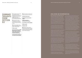 MEDIA IN FOCUS — MARKETING EFFECTIVENESS IN THE DIGITAL ERA HOW HAS THE CHANGING MEDIA LANDSCAPE BENEFITED MARKETING EFFECTIVENESS?78 79
01 The digital revolution has
increased the potential
effectiveness of most forms of
marketing. But the IPA data
suggests that actual
effectiveness has declined
since the global financial crisis.
02 In particular, we see
smaller gains in penetration
and market share, the key
drivers of long-term business
success.
03 The data suggests three
closely related reasons for this
decline in effectiveness:
● Short-termism
● An increasing focus on ROMI
(ROI), which is an efficiency
metric, rather than growth or
indeed profit, which are
measures of effectiveness.
● A shift towards activation, at
the expense of brand building
SUMMARY
THOUGHTS
FROM
SECTION
6.0
04 These trends all reinforce one
another, and have in turn led to:
● Inefficient media mixes
● Unbalanced communications
budgets
● Under-investment in
marketing communications
● Less effective creative strategies
● Slower growth
● Smaller profits
05 Marketers need to strike a
better balance between short and
long term if they want to exploit
the full potential of marketing in
today’s media landscape.
Mass marketing is more effective than ever.
Despite the huge changes in the media
landscape in recent years, it seems that
some of the key principles of marketing
remain unchanged. Successful, profitable
brands tend to have high market share and
lots of customers, and the main way they
grow is by increasing penetration, not
loyalty. Brand building is still the most
important driver of that growth, and it still
requires broad reach, paid-for advertising.
The huge increase in internet usage that
we have seen over the last ten years has
given advertisers new ways to do that job.
In particular, online video seems to be a
particularly powerful brand-building tool.
But more traditional advertising media have
adapted well to the changes, and continue
to deliver sales and profit. Indeed, the
digital revolution seems to have made most
of these traditional media more effective,
not less. TV, press and radio are working
better than ever, and out-of-home
effectiveness has begun to increase recently,
probably due to the advent of digital outdoor.
TV remains the most effective medium,
although these days it works best when used
in concert with VoD and other forms of online
video. There is a natural synergy between
these offline and online video formats. TV
drives traffic to online video assets; online
sharing amplifies the effect of TV.
The other important synergy is between
brand and activation. Online media are
highly efficient for sales activation, with
paid search and email being particularly
effective. Offline advertising makes online
activation work harder – TV ads drive Google
search queries, for instance. And online
activation makes all other advertising more
efficient by creating a fulfilment mechanism.
As internet usage has increased, these
synergies have got bigger, increasing
marketing effectiveness across the board.
CONCLUSIONS AND RECOMMENDATIONS
Mass marketing is working better than ever,
for those firms that use it to its full effect.
But, in order to exploit the full potential of
marketing in the digital age, firms still need
to invest. Budgets still matter – indeed our
analysis suggests that share of voice has
become more important, not less. And budget
allocation matters too; firms that focus too
narrowly on short-term sales suffer the long-term
consequences. Observing the 60:40 rule
remains essential to get the most out of the
synergies between brand building and activation.
But as we have seen, there is worrying
evidence that many businesses are learning
the wrong lessons from the digital revolution.
By ignoring the enduring effectiveness truths
of the changing media landscape they are
undermining the tremendous potential of the
new tools at the marketer’s disposal.
To remedy this wasted potential, marketers
should return to a more balanced perspective
on long vs. short-term objectives and
recognise that they pull campaigns in
different directions. Short-term effects cannot
reliably be projected forward to long-term ones.
Brand owners need to recognise that the
brand-building/activation pendulum has swung
too far from the optimum 60:40 ratio towards
activation and they need to rebalance campaigns.
This requires that campaign media planning
dials-up brand-building allocations instead of
activation, especially with newer channels.
And it means valuing video channels over
non-video ones.
It also requires a parallel rebalancing of
campaign strategy and evaluation, which
should be designed to ensure long-term effects
– marketers should look for emotional
brand-building effects and ensure there is
sufficient paid-for advertising to keep campaigns
in-market long enough to create these effects.
Finally, brand owners should monitor and
seek to restore ESOV at least to positive levels
– growth will continue to falter without this,
because the link between ESOV and growth is
getting stronger.
 