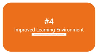 #4
Improved Learning Environment
Media and Information Literate Individual
 