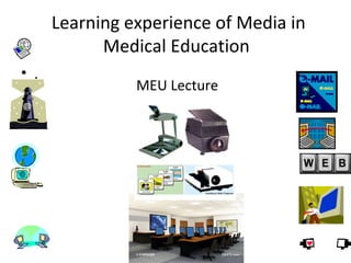 Learning experience of Media in
Medical Education
MEU Lecture
• .
Dr Lokendra Sharma
 