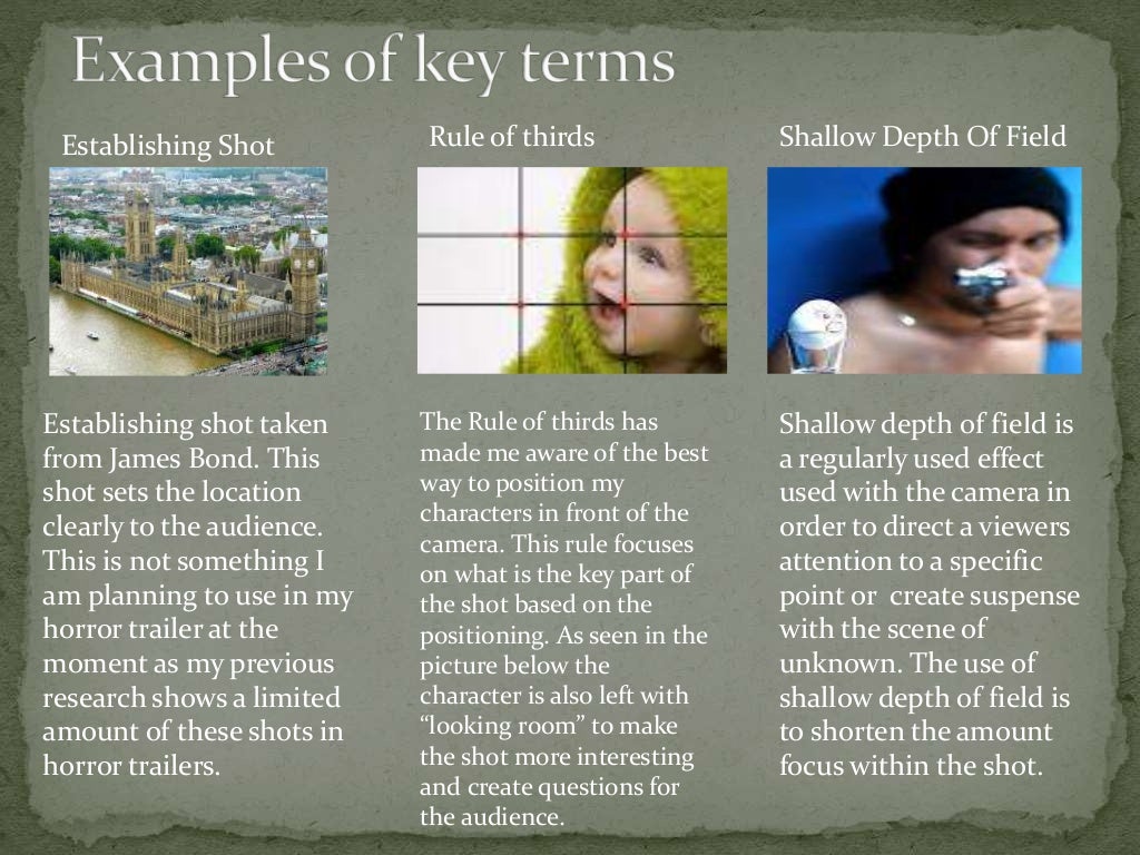 Media key terms presentation