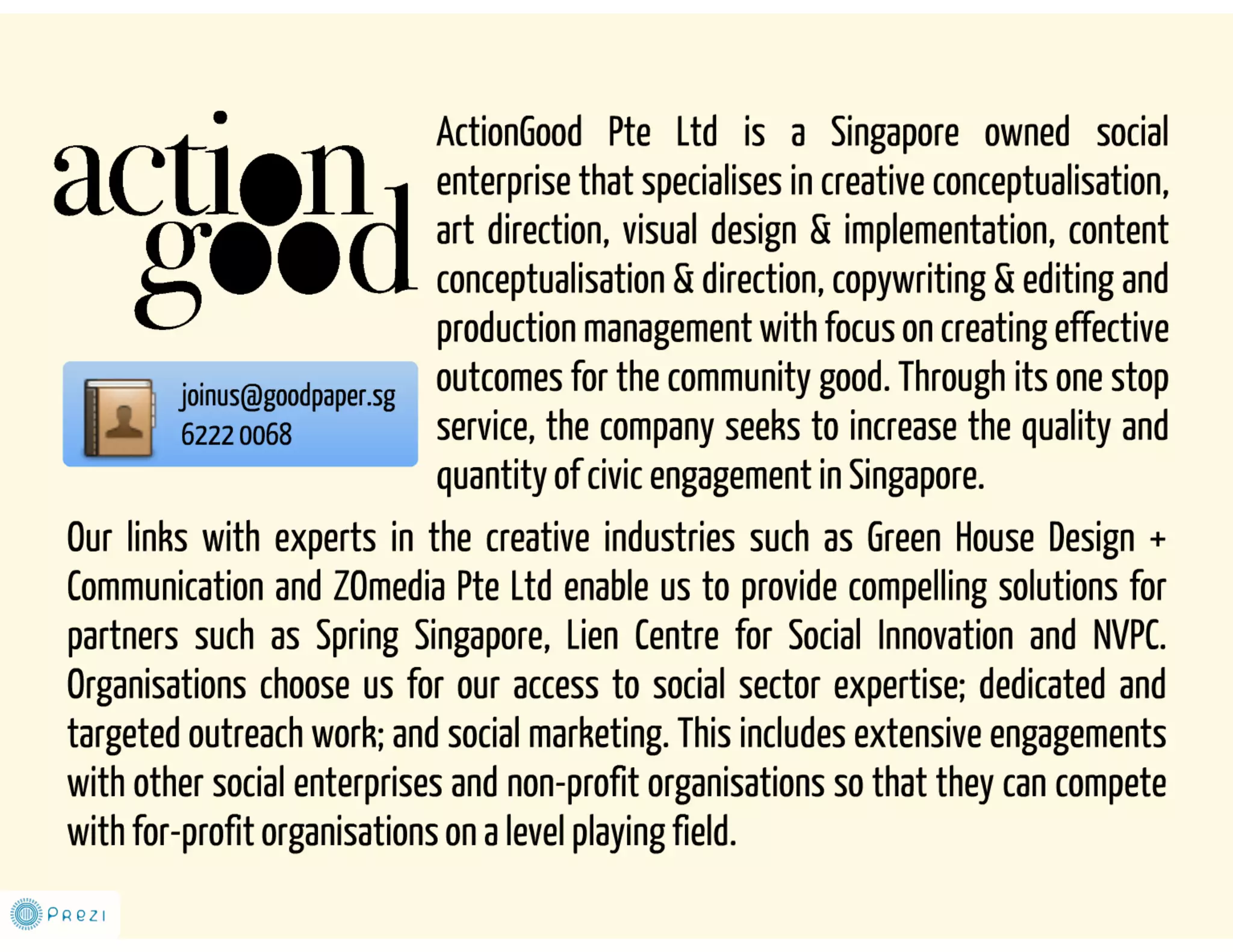 ActionGood Media Kit 2012