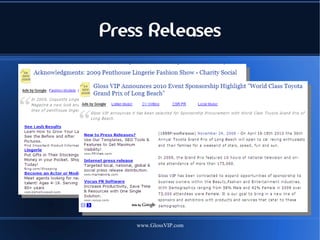 Press Releases




    www.GlossVIP.com
 