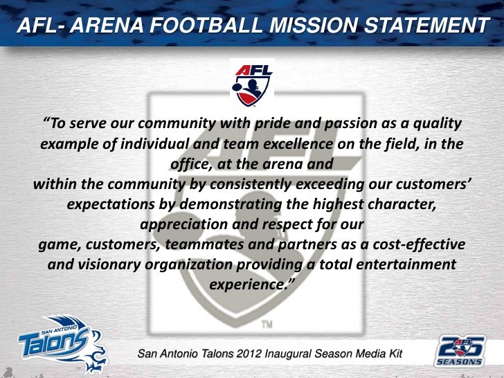 San Antonio Talons 2012 MediaKit