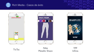 Rich Media - Casos de éxito!
Nike
Metallic Sheen
YPF
Inﬁnia
TicTac
 