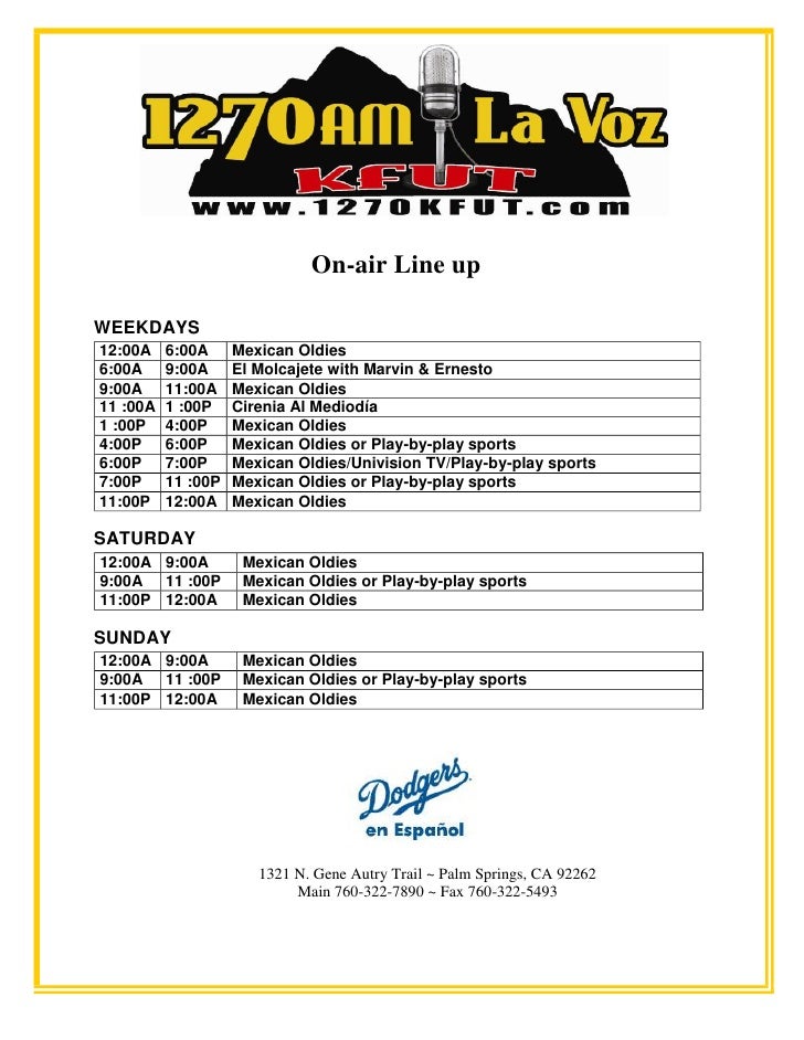 Palm Springs Radio Media Kit