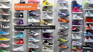 However...



There has never been more diversity...
 