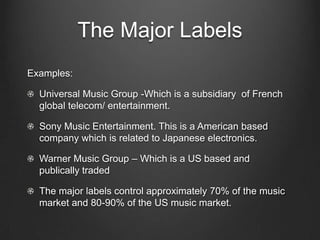 Major american record labels